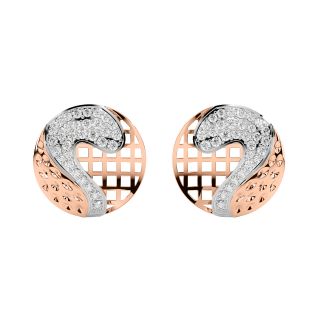 Jokia Round Diamond Stud Earrings